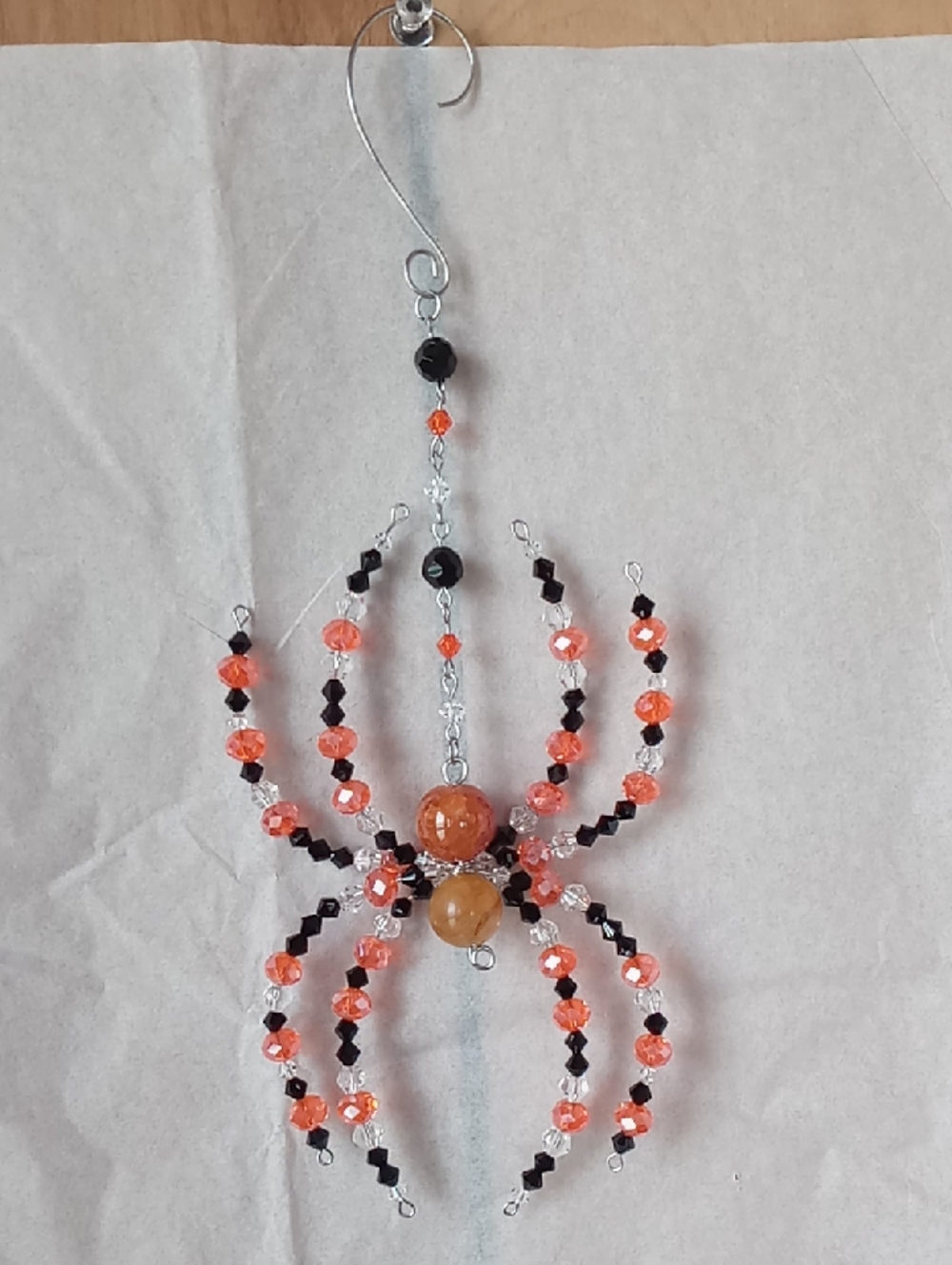 "Trick R Treat" Glass Spider